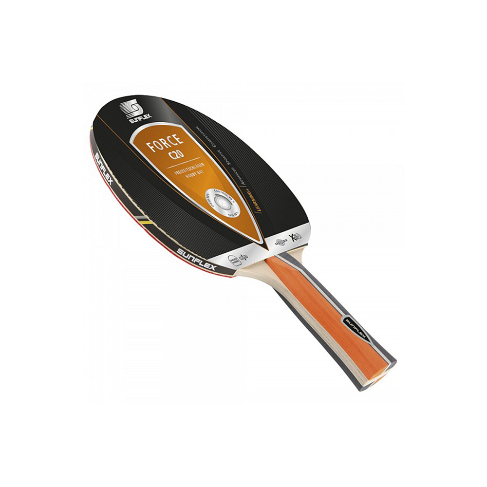 Sunflex Force C20 Table Tennis Bat - JR White