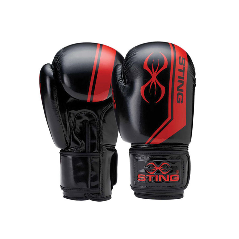 Sting 16oz Armalite Boxing Glove Black/Red JR White