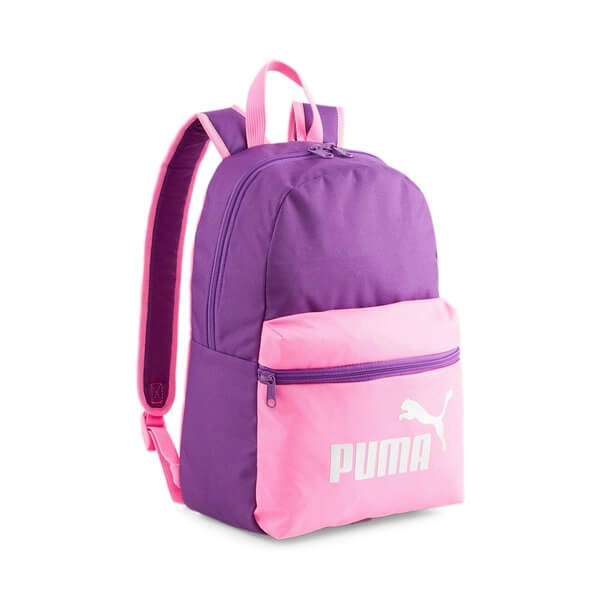 Puma Phase Small Back Pack Strawberry Burst Purple JR White